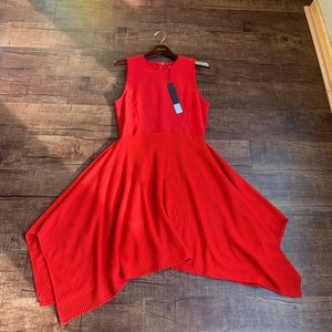 LIE crew neck sleeveless asymmetrical bottom dress